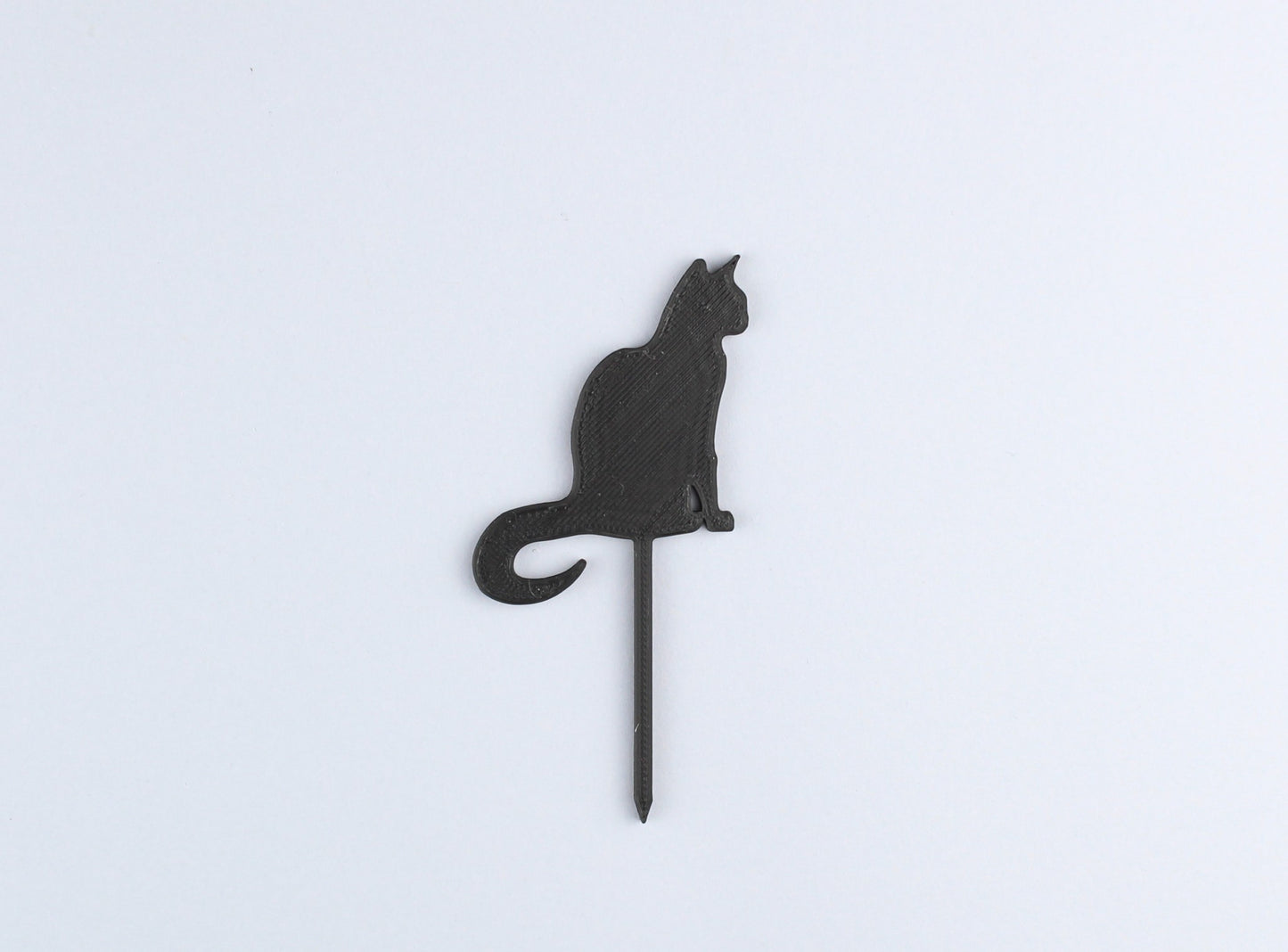 3D Printed Halloween Spooky Black Cat Cupcake Topper