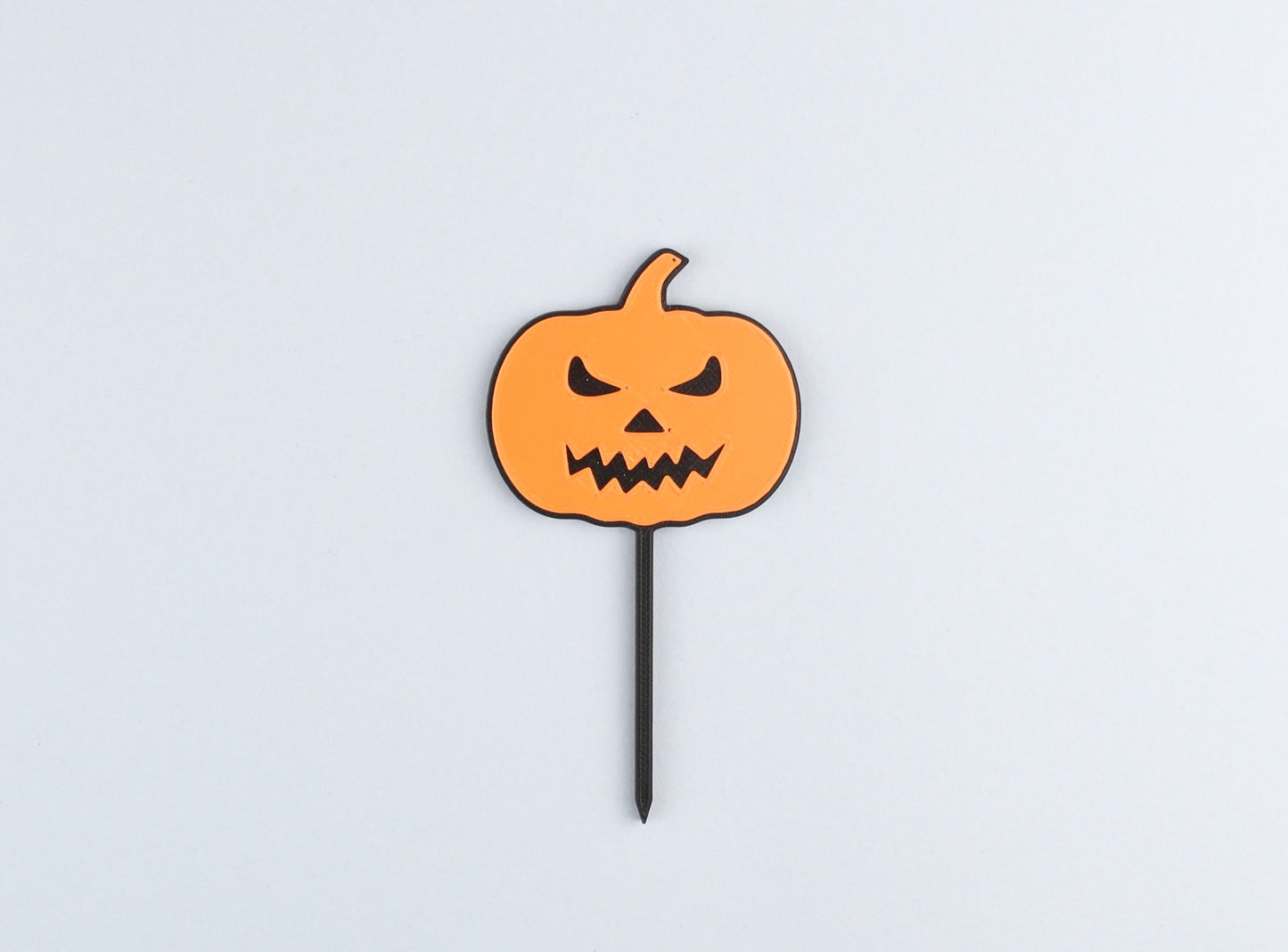 3D Printed Halloween Spooky Pumpkin Cupcake Topper