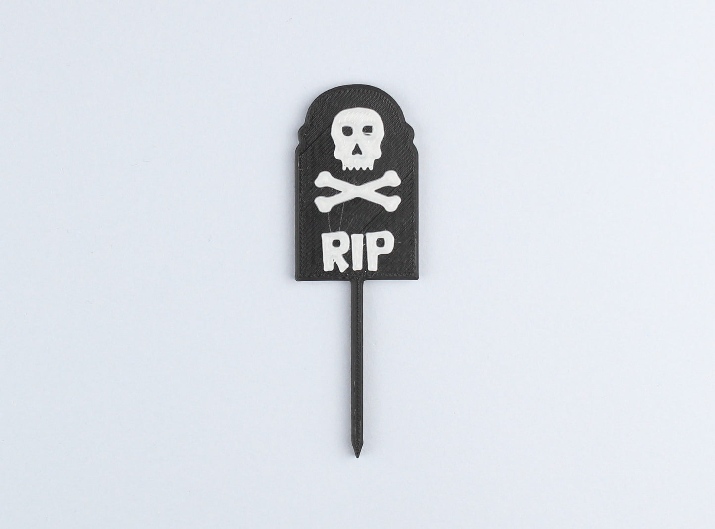3D Printed Halloween Spooky Head Stone Cupcake Topper