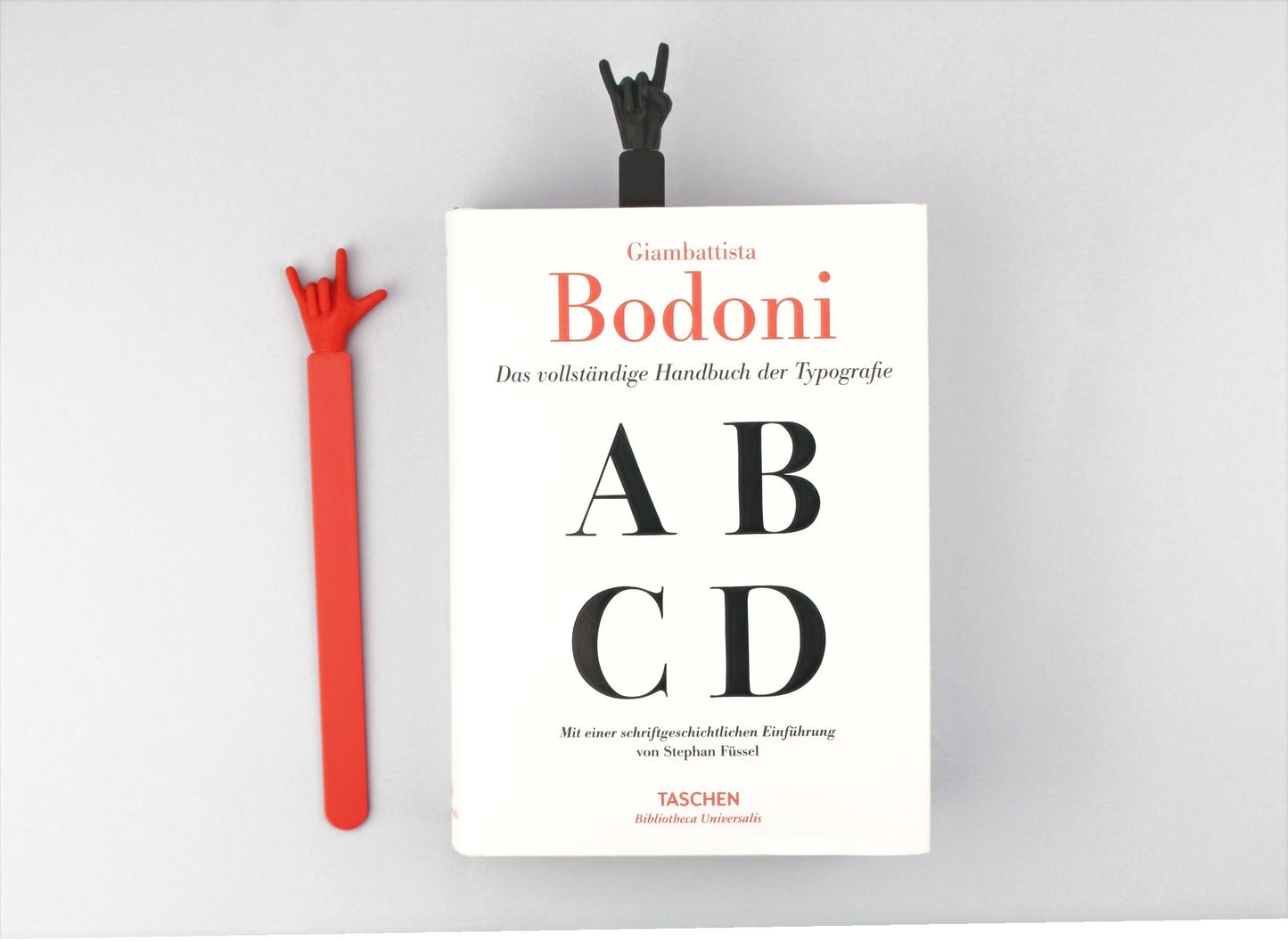 Two Hand Gestures Bookmarks and a book