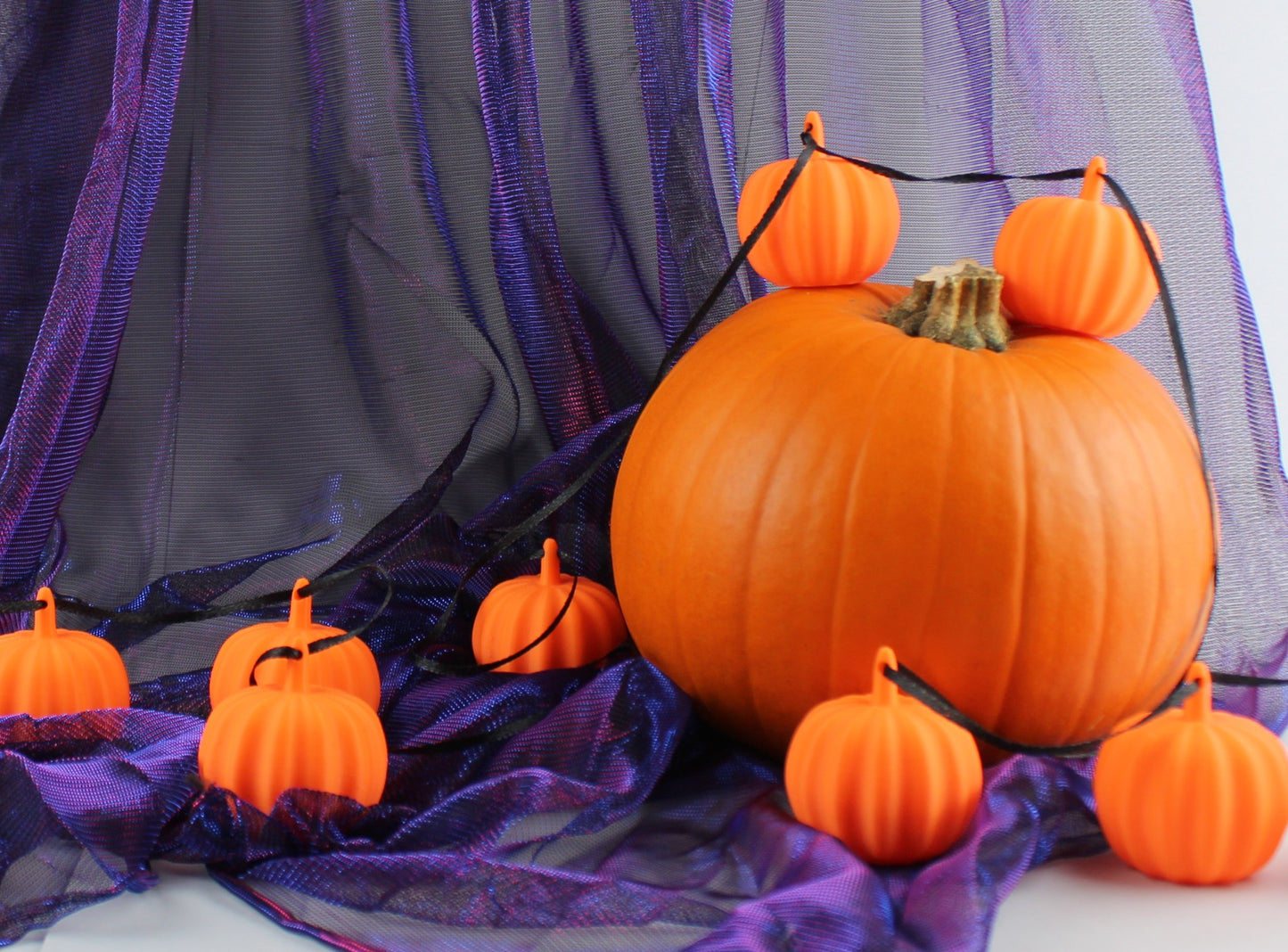 3D Printed Pumpkins Halloween String Garland