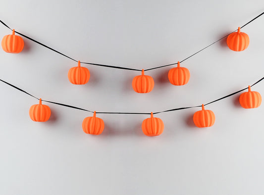 3D Printed Pumpkins Halloween String Garland