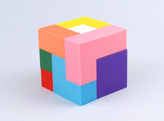 3D Printed Colourful Puzzle Cube