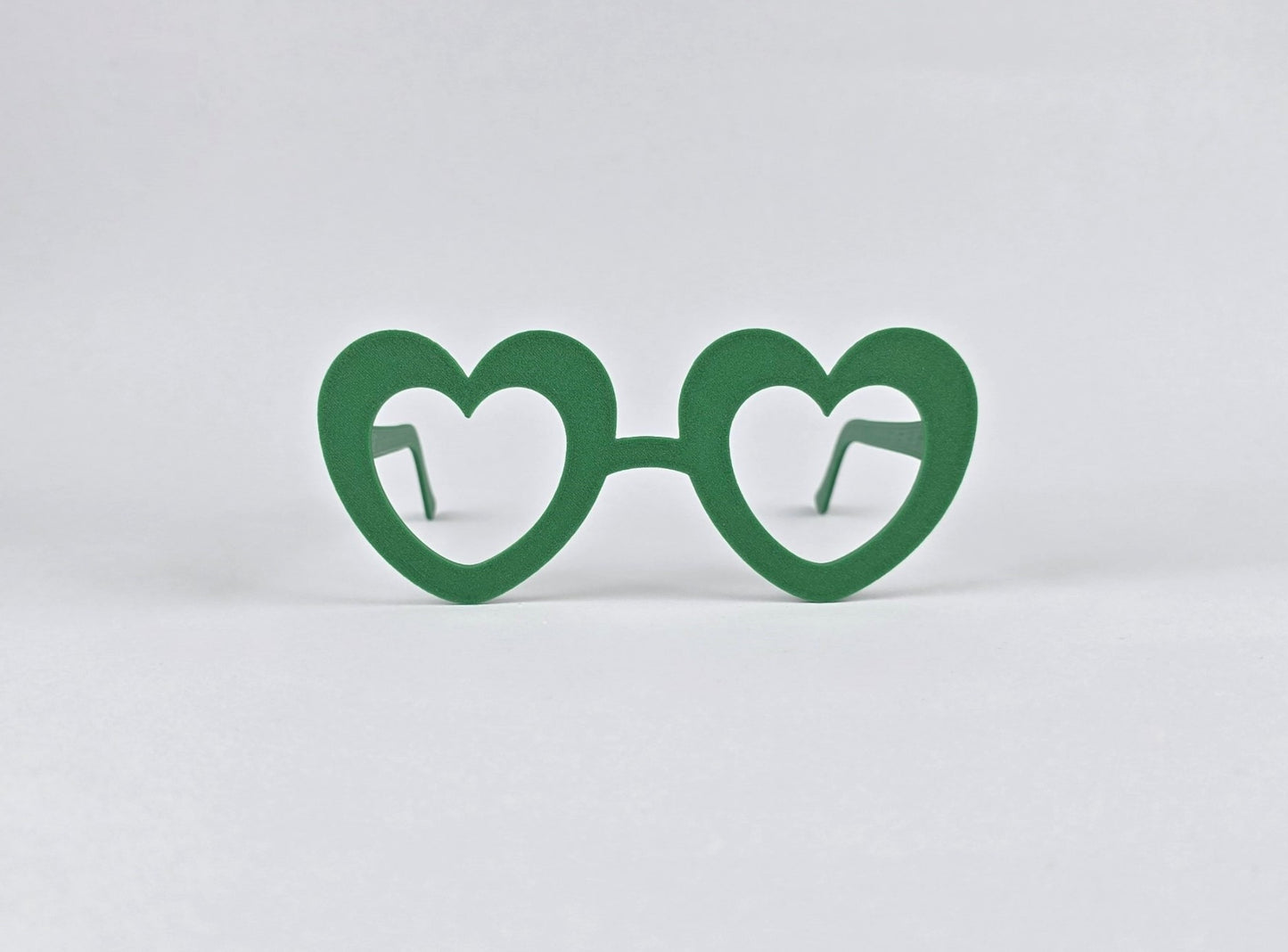 3D Printed St. Patrick's Day Glasses Heart
