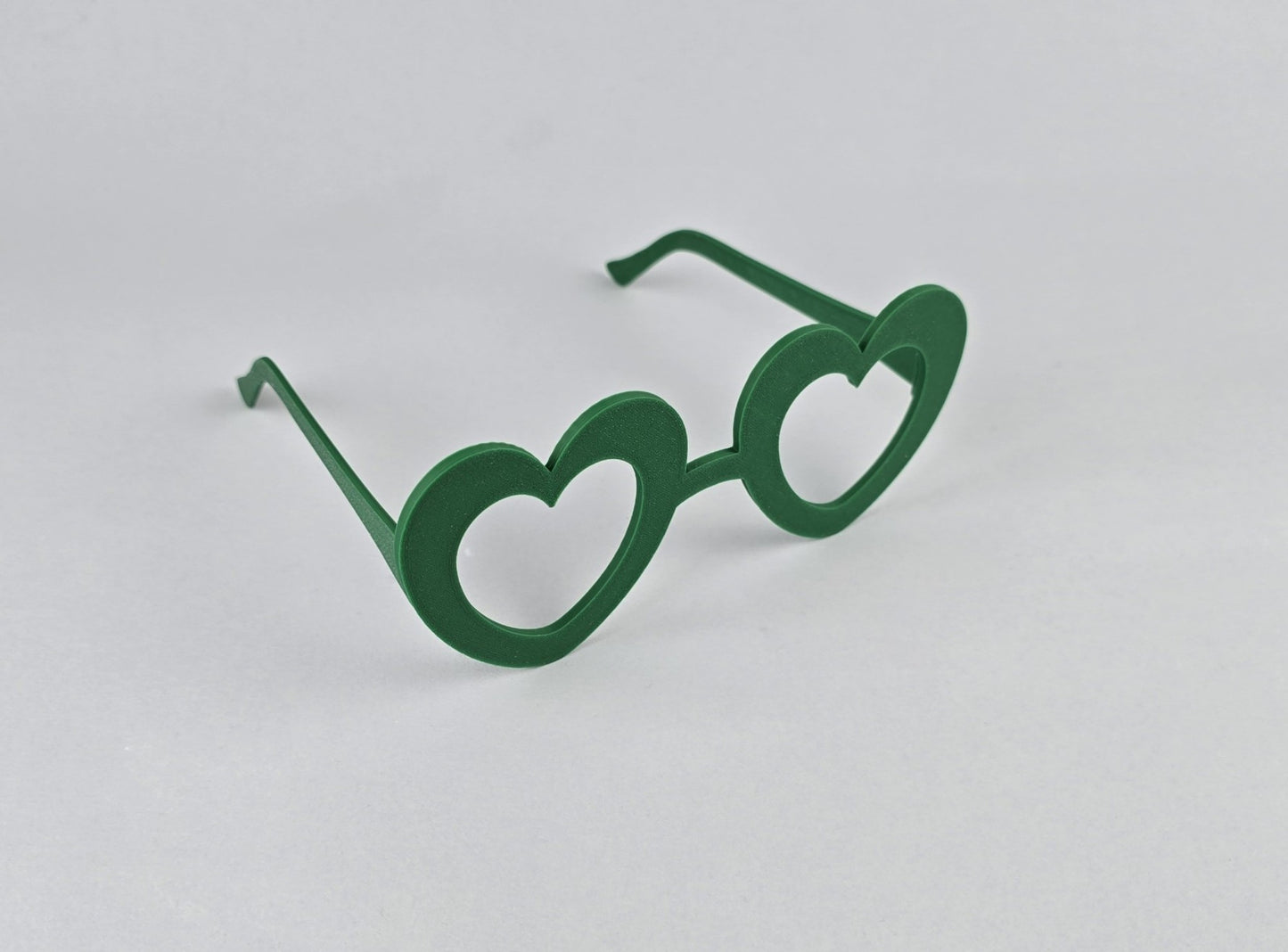 3D Printed St. Patrick's Day Glasses Heart