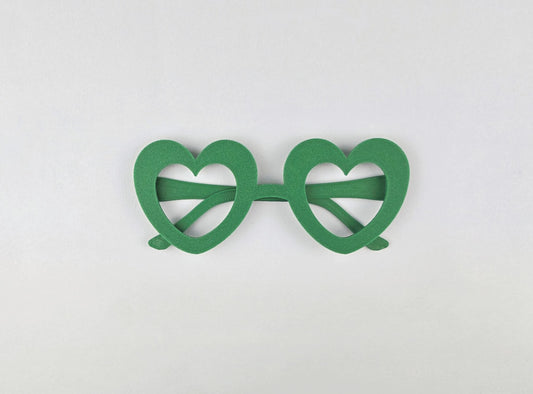 3D Printed St. Patrick's Day Glasses Heart