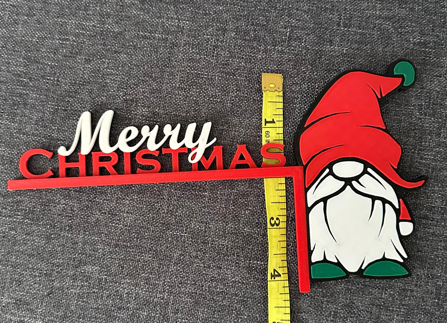 Merry Christmas Gnome Gonk Door Corner Sign