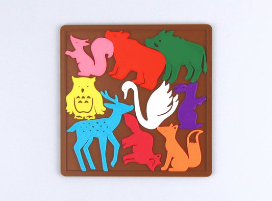 Animals in a Square Puzzle