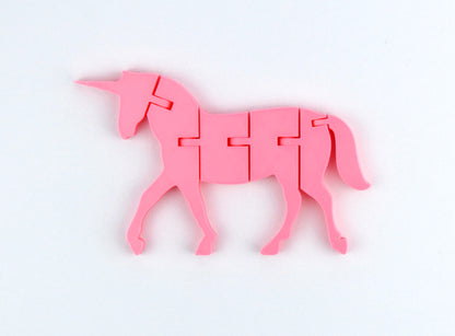 Pink 3D Printed Articulated Unicorn