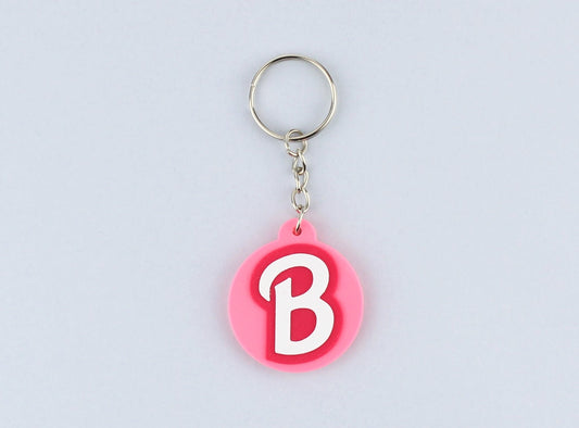 Barbie Logo Style Keychain