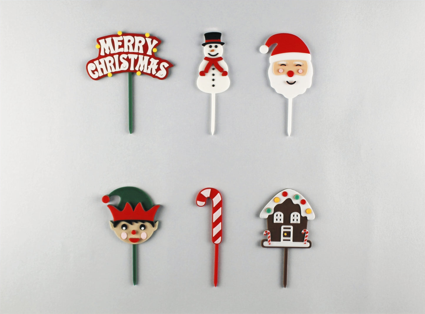 3D Printed Christmas Cupcake Toppers