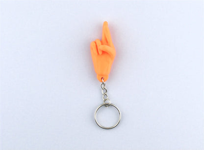 Fingers Crossed Hand Gestures Keychains