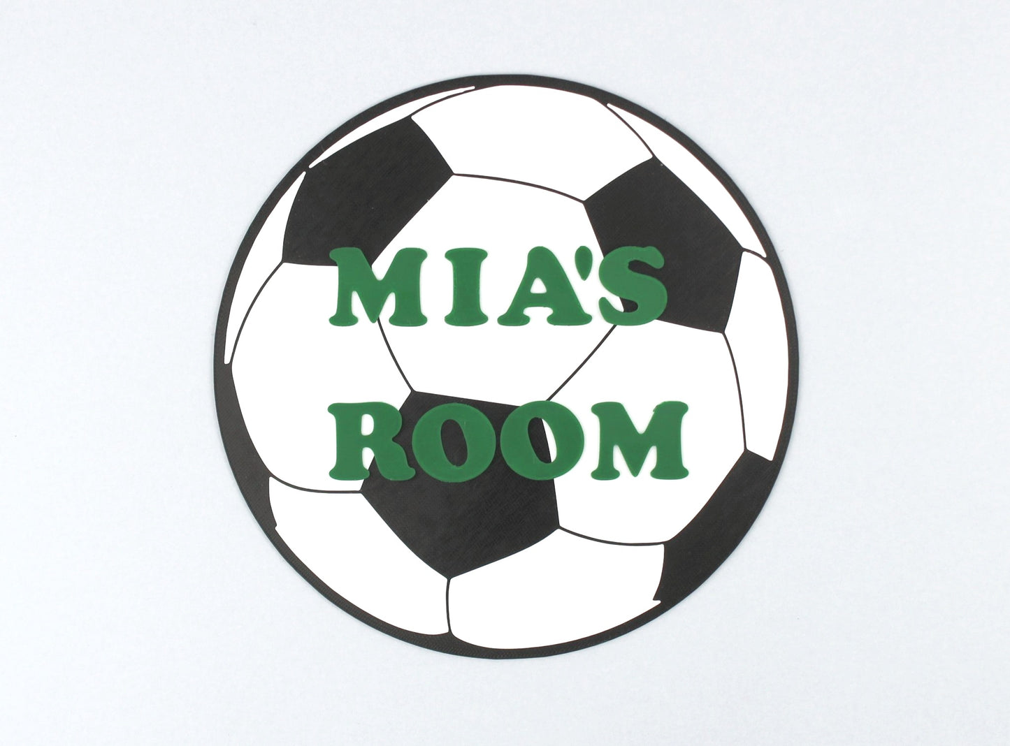 Personalised 3D Printed Football Room Sign