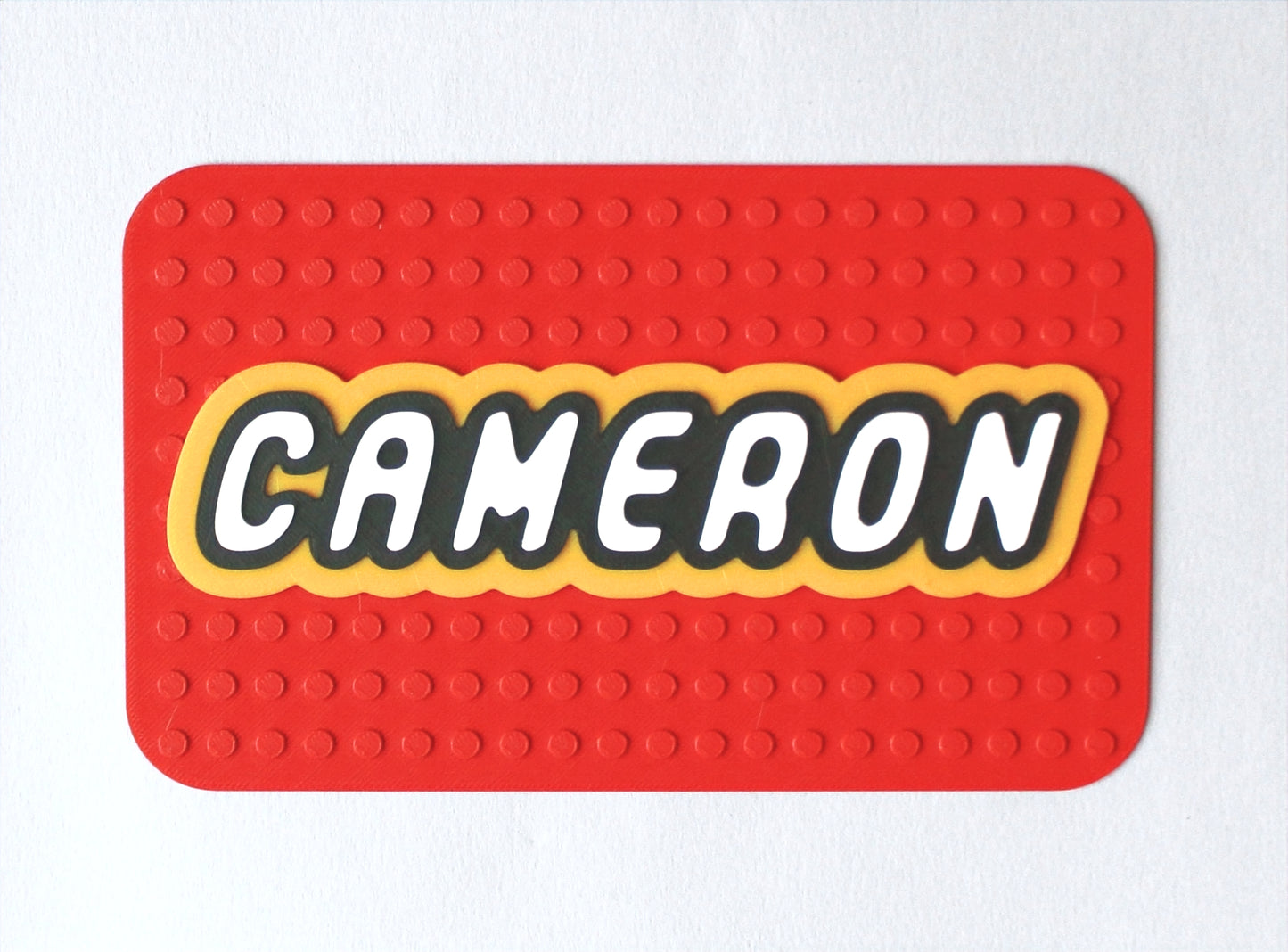 Personalised 3D Printed Lego Style Room Sign