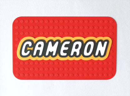 Personalised 3D Printed Lego Style Room Sign