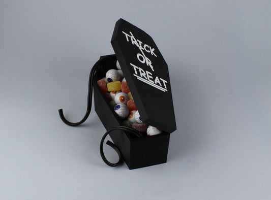 Personalised Halloween Coffin Treat Box