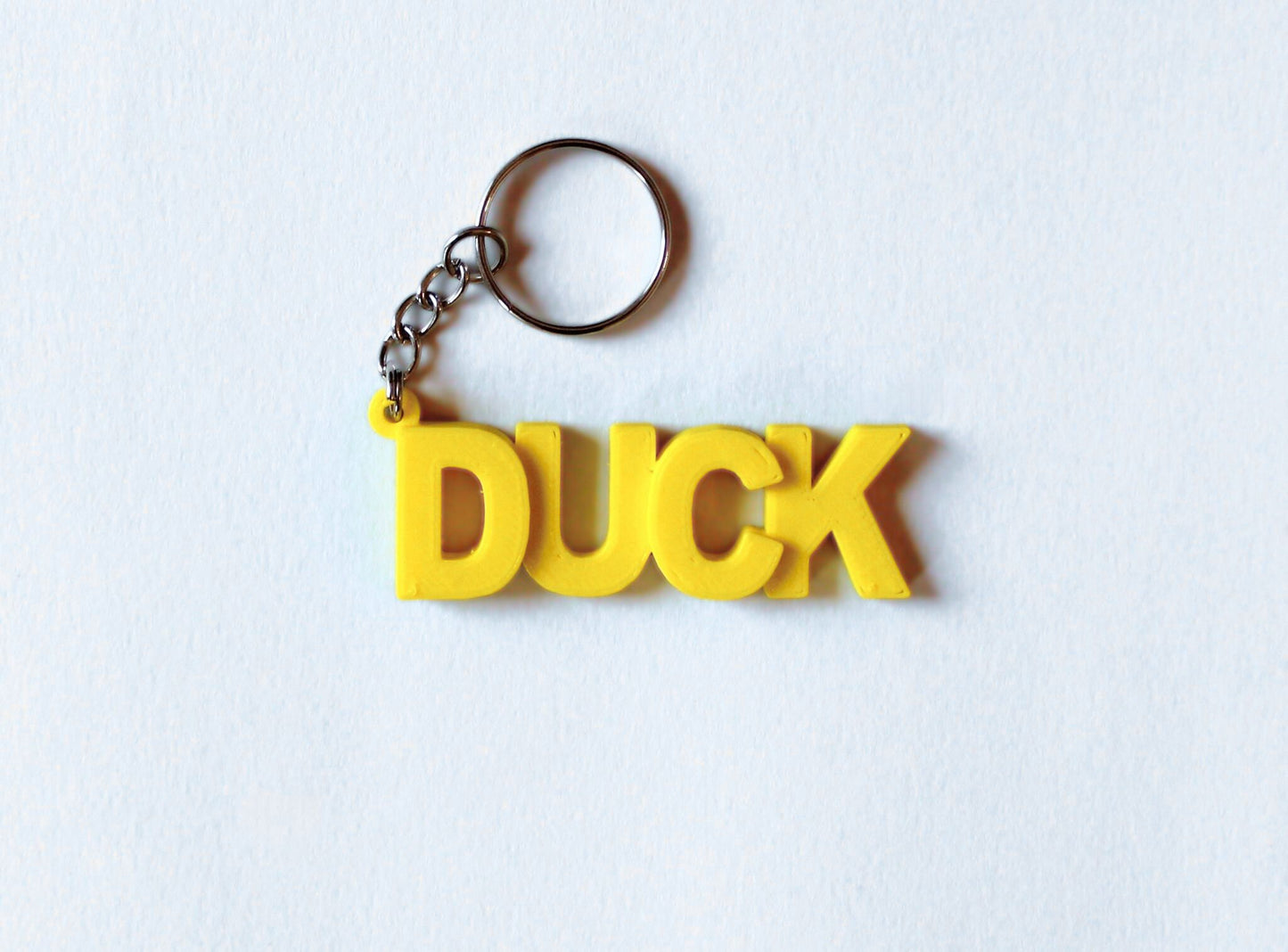 3D Printed Personalised Name Keychain-Duck