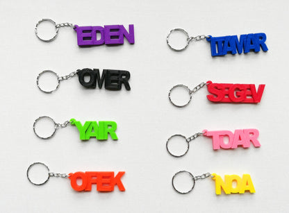 Personalised Name Keychains