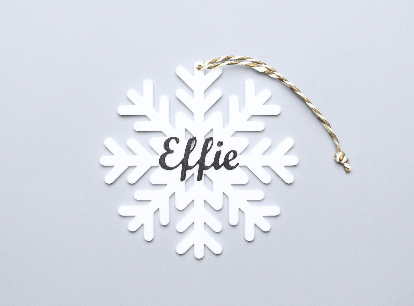 3D Printed Personalised Snowflake Christmas Ornament