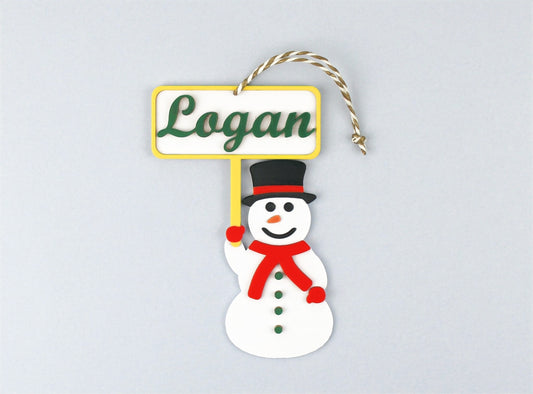 Personalised Snowman Ornament