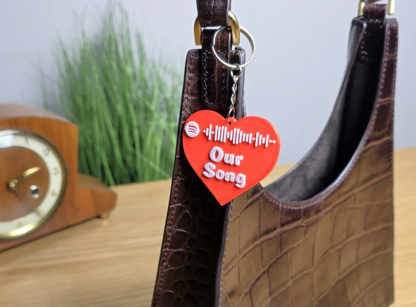 Valentine's Day Personalised Spotify Code Keyring