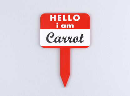 Personalised Name Tag Shaped Plant Marker
