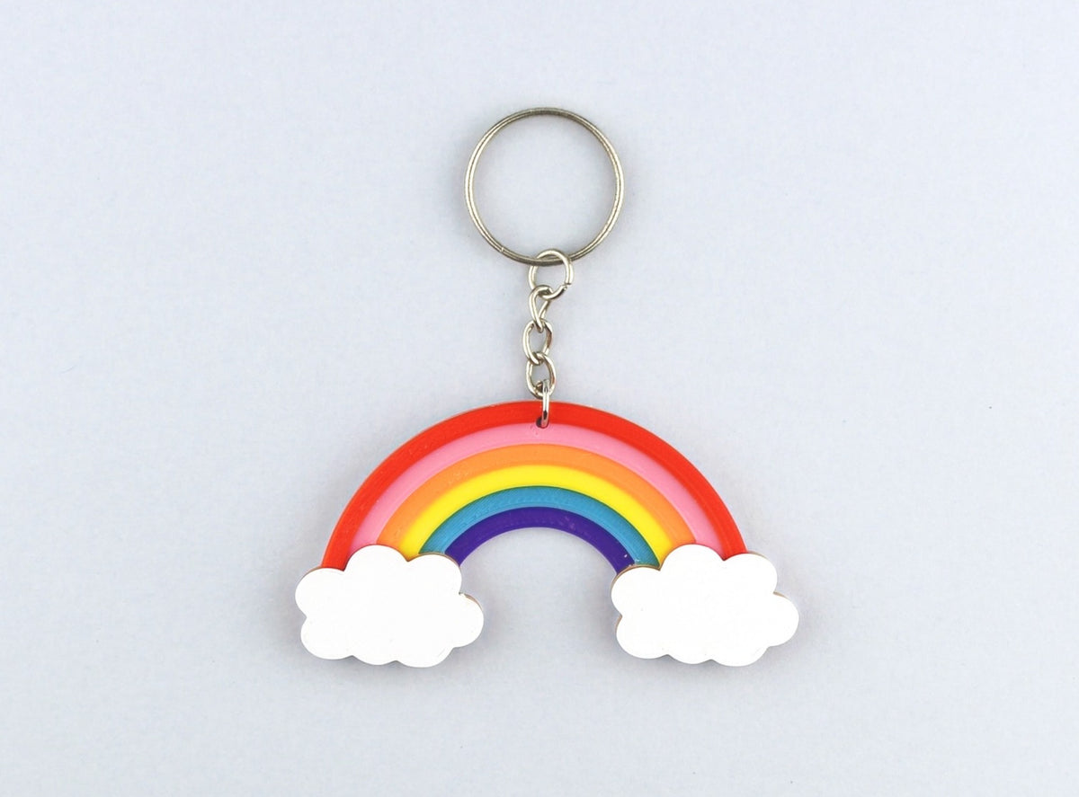 Name Keychain Rainbow Rainbow Keyring – 3DF