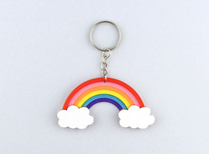 3D Printed Rainbow Keychain