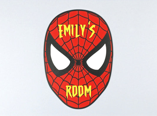 Personalised 3D Printed Spiderman Room Sign