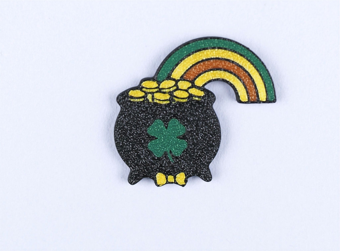 3D Printed St. Patrick's Day Pot Of Gold Lapel Pin