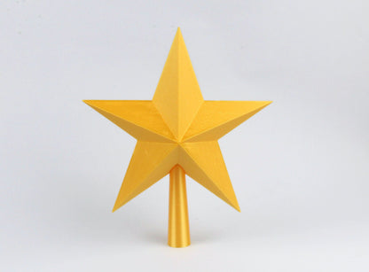 3D printed Gold Star Tree Topper