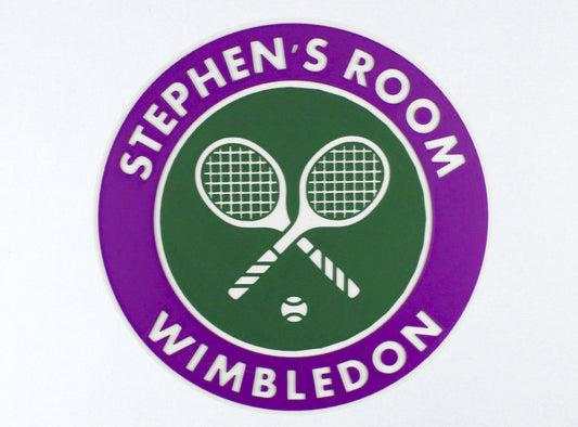 3D Printed Wimbledon Room Sign