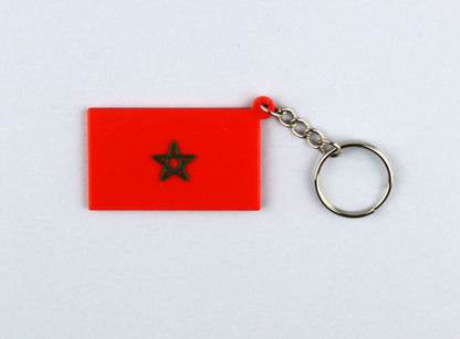 Flag of Morocco Keyring