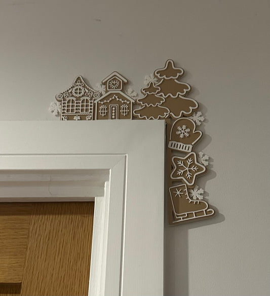 Gingerbread House Door & Light Switch Corner