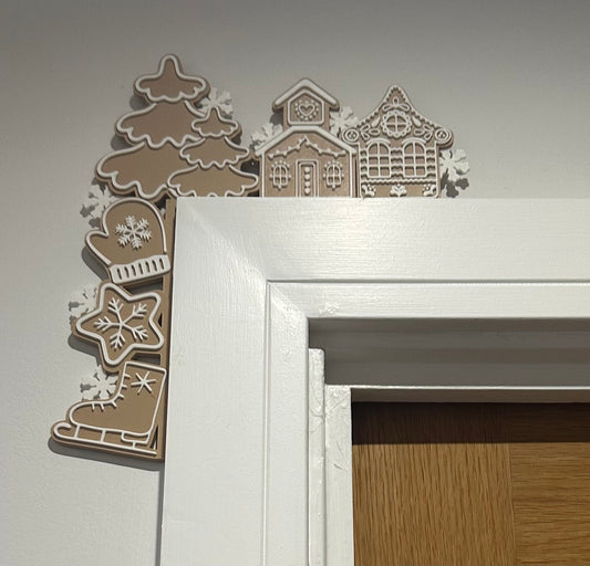 Gingerbread House Door & Light Switch Corner