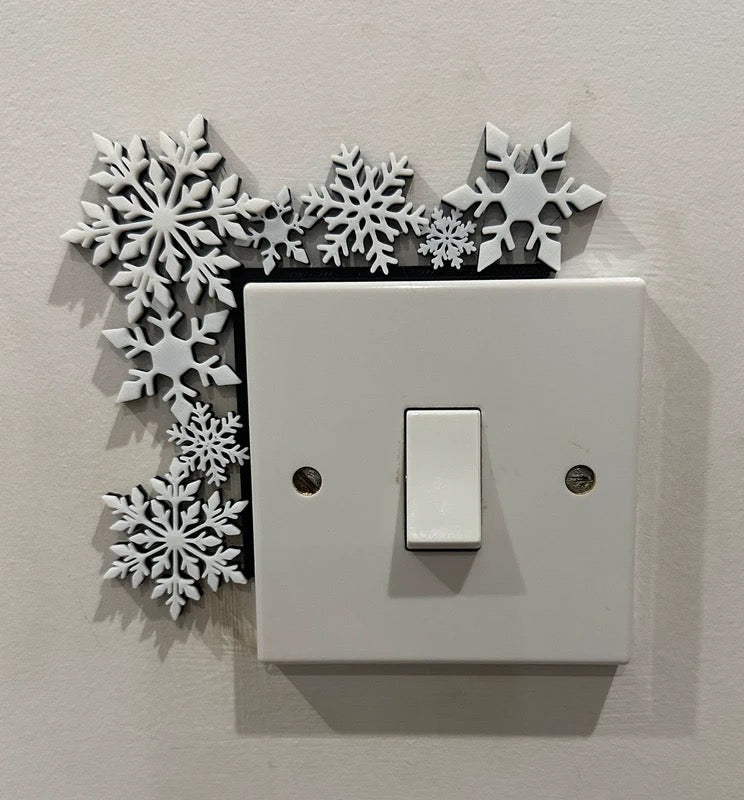 Christmas Snowflake Light Switch Frame