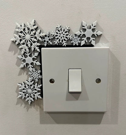 Christmas Snowflake Light Switch Frame