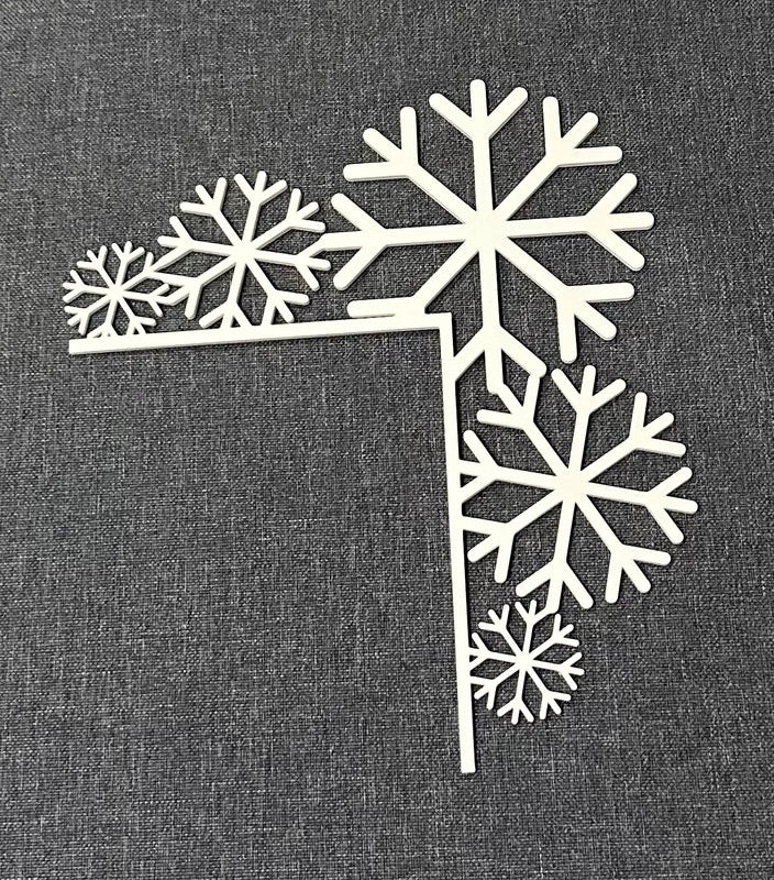 Christmas Snowflake Door Corner Decoration