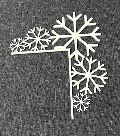 Christmas Snowflake Door Corner Decoration