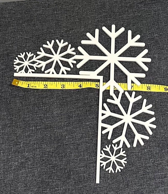 Christmas Snowflake Door Corner Decoration