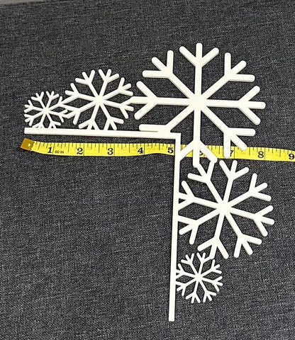 Christmas Snowflake Door Corner Decoration