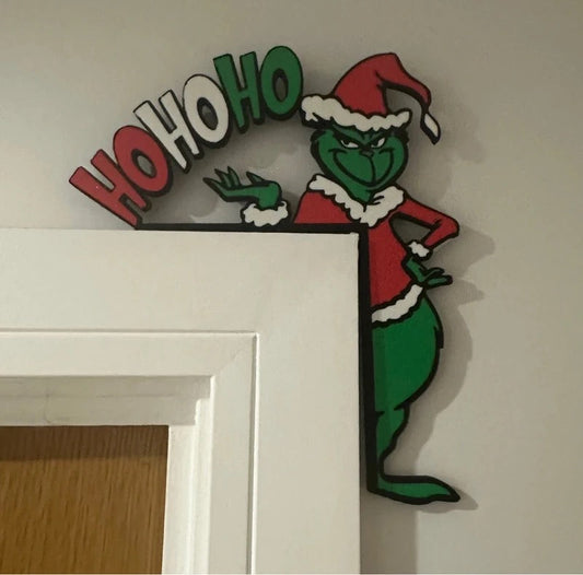 Grinch Door Corner or Light Switch Topper