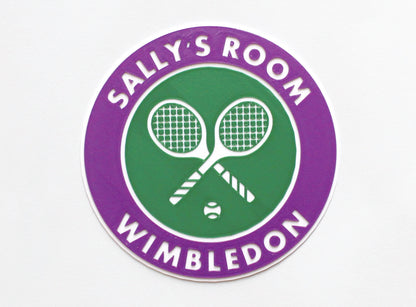 Personalised 3D Printed Wimbledon Room Sign