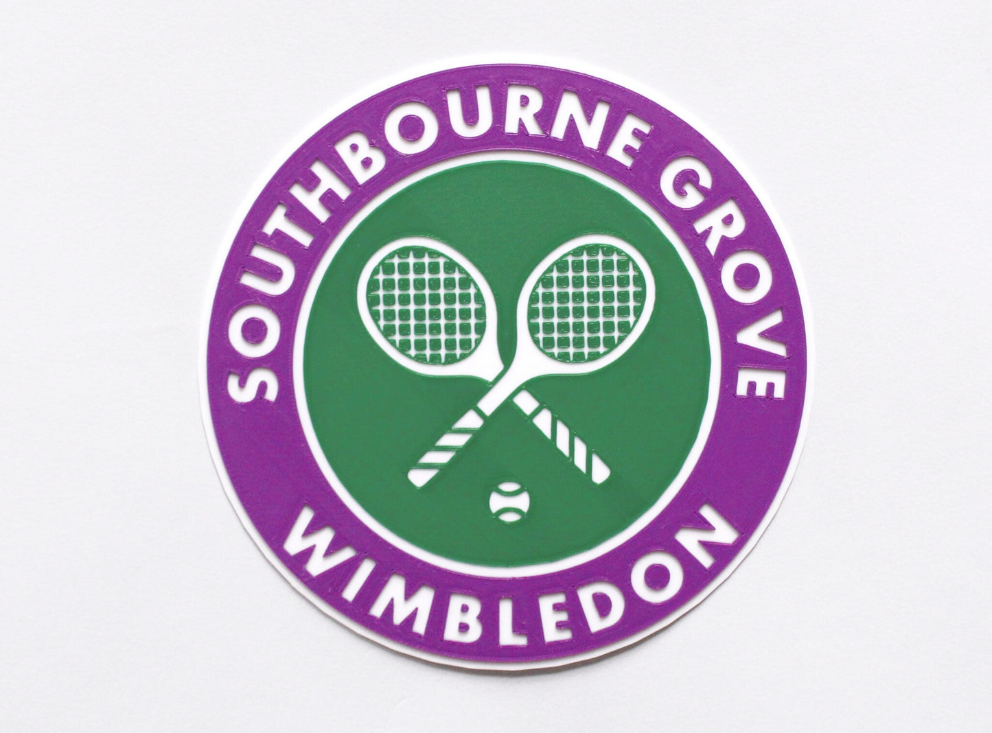 Personalised 3D Printed Wimbledon Room Sign
