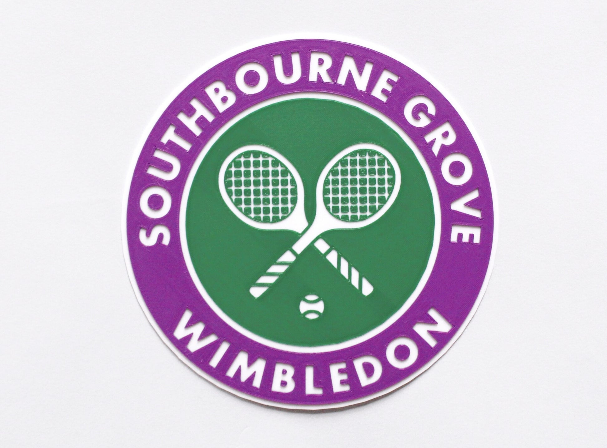 Personalised 3D Printed Wimbledon Room Sign