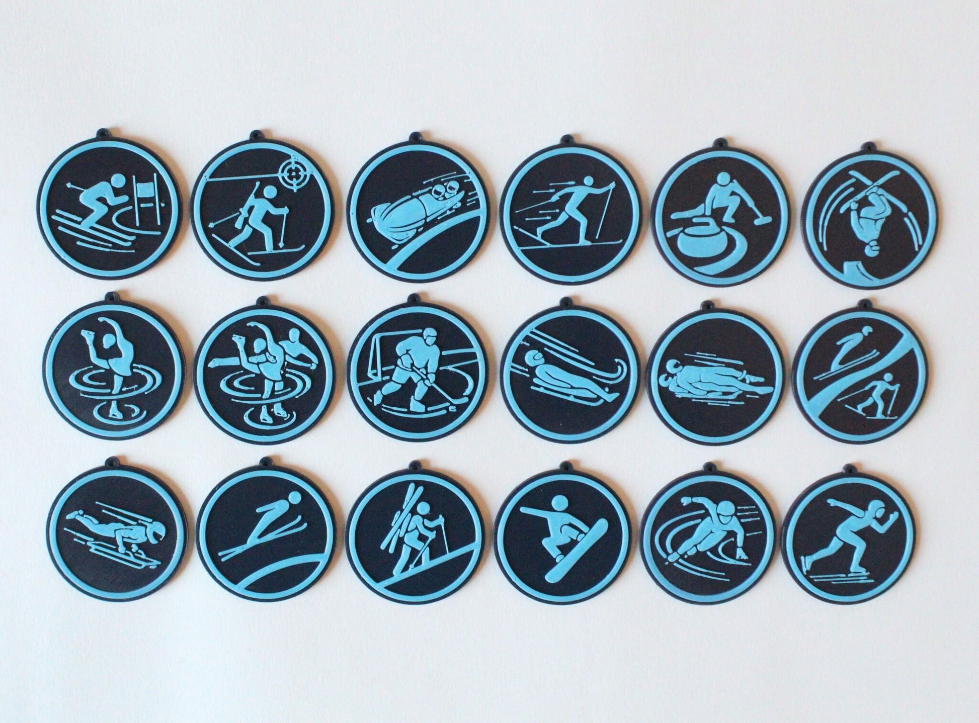 Winter Olympic 3D Pictogram Keyring